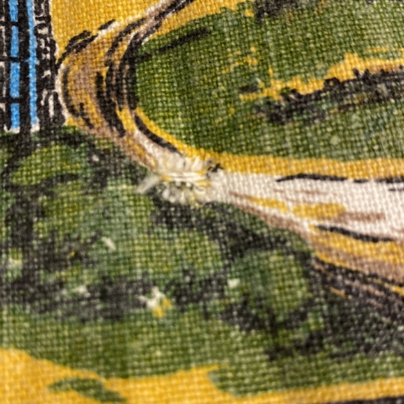 Vintage Linen Calendar Tea Towel Country Church 1969 - Picture 5 of 6